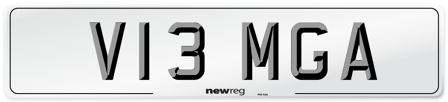 V13 MGA Number Plate from New Reg